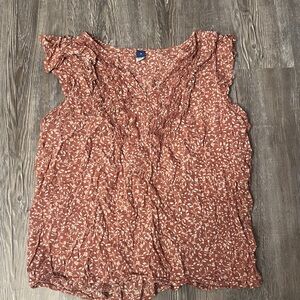 Blush Floral Long Sleeve Blouse